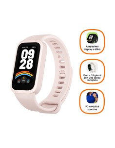 Xiaomi Smart Band 9 Active TFT Braccialetto per rilevamento di attività 3,73 cm (1.47") Rosa