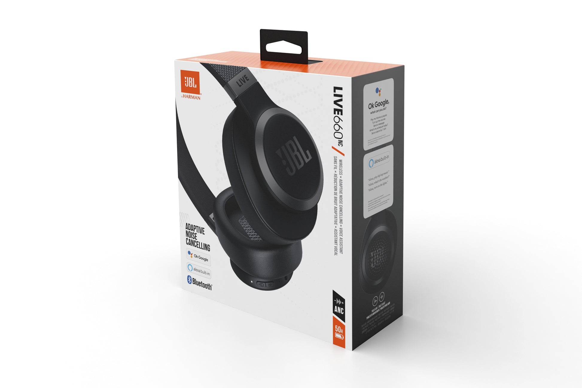 JBL LIVE 660 NC Auricolare Con cavo e senza cavo A Padiglione Musica e Chiamate Bluetooth Nero