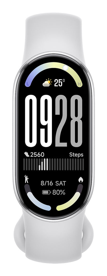 Xiaomi Smart Band 10 Silver AMOLED Braccialetto per rilevamento di attività 4,37 cm (1.72") Argento
