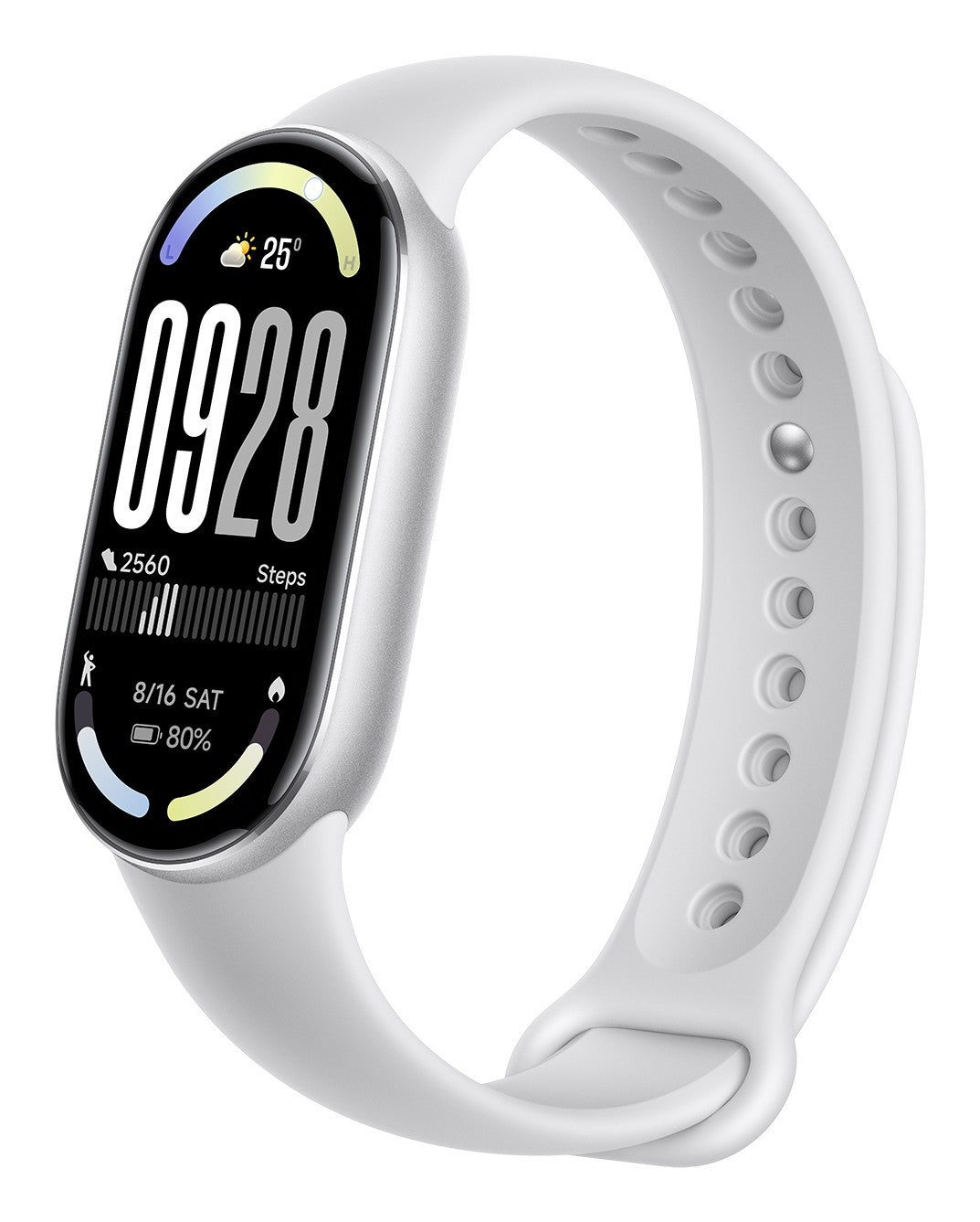 Xiaomi Smart Band 10 Silver AMOLED Braccialetto per rilevamento di attività 4,37 cm (1.72") Argento