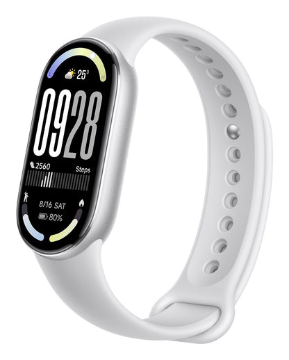 Xiaomi Smart Band 10 Silver AMOLED Braccialetto per rilevamento di attività 4,37 cm (1.72") Argento