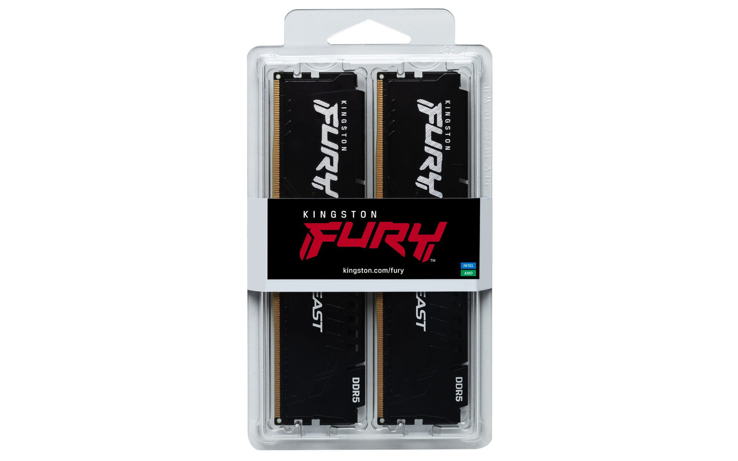 Kingston Technology FURY Beast 32GB 6000MT/s DDR5 CL30 DIMM (Kit of 2) Black EXPO