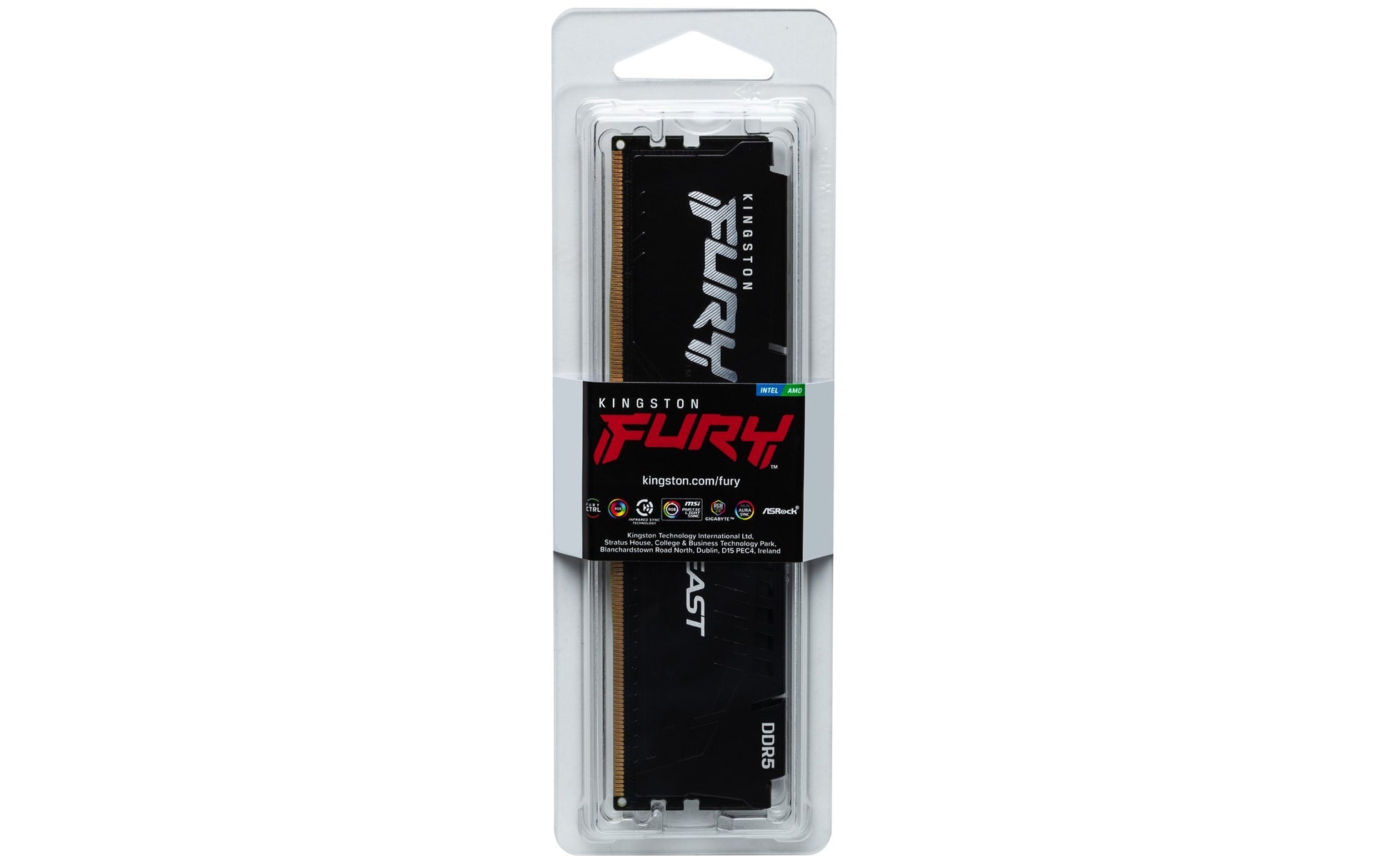 Kingston Technology FURY Beast 16 GB 5600 MT/s DDR5 CL40 DIMM Black