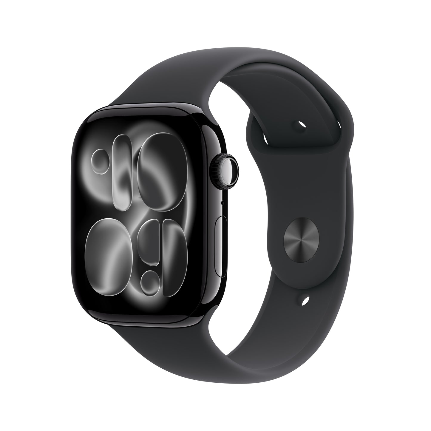 Apple Watch Series 11 GPS + Cellular 46mm Cassa Alluminio Jet Black con Sport Band Nero - S M