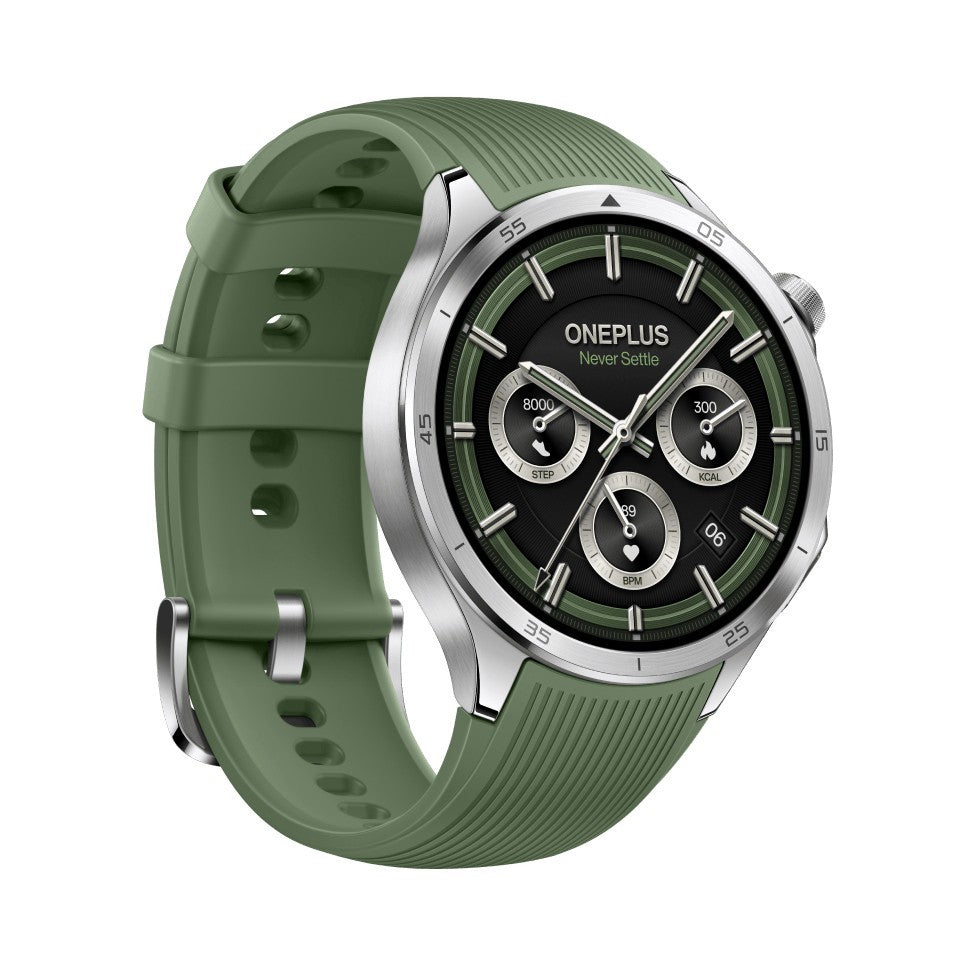 OnePlus Watch 3 46mm 3,81 cm (1.5") AMOLED Digitale 466 x 466 Pixel Touch screen Argento Wi-Fi GPS (satellitare)