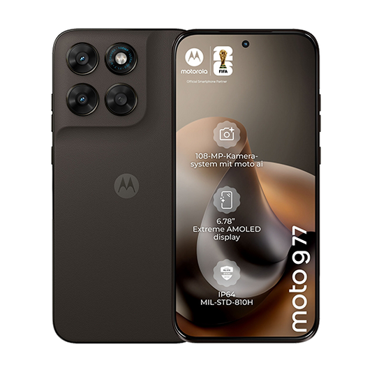 Motorola moto g77 17,3 cm (6.8") Dual SIM ibrida Android 16.0 5G USB tipo-C 8 GB 256 GB 5200 mAh Nero - 1