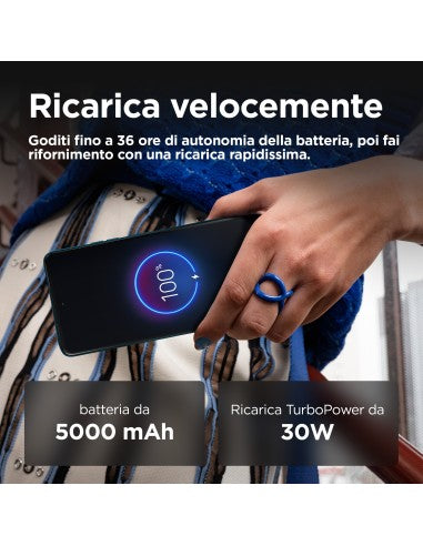 Motorola moto g75 5G 17,2 cm (6.78") Dual SIM ibrida Android 14 USB tipo-C 8 GB 256 GB 5000 mAh Blu