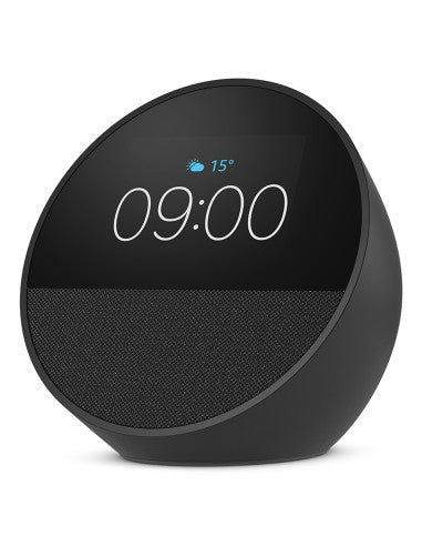 Amazon Nuovo Echo Spot (modello 2024) | Sveglia intelligente con suono di qualità e Alexa | Nero