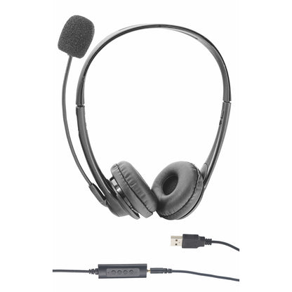 Albrecht Hs03 Pc Headset Usb Und 3.5Mm, Black - 1