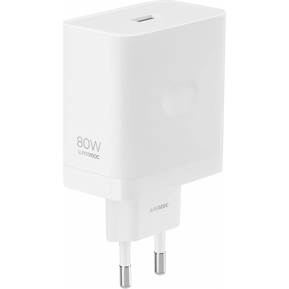 Realme 80W USB-A SuperVooc Adapter - White - 2