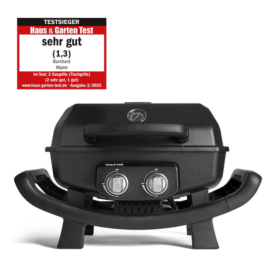 Burnhard Wayne Balkongrill 2-Brenner, Black - 1