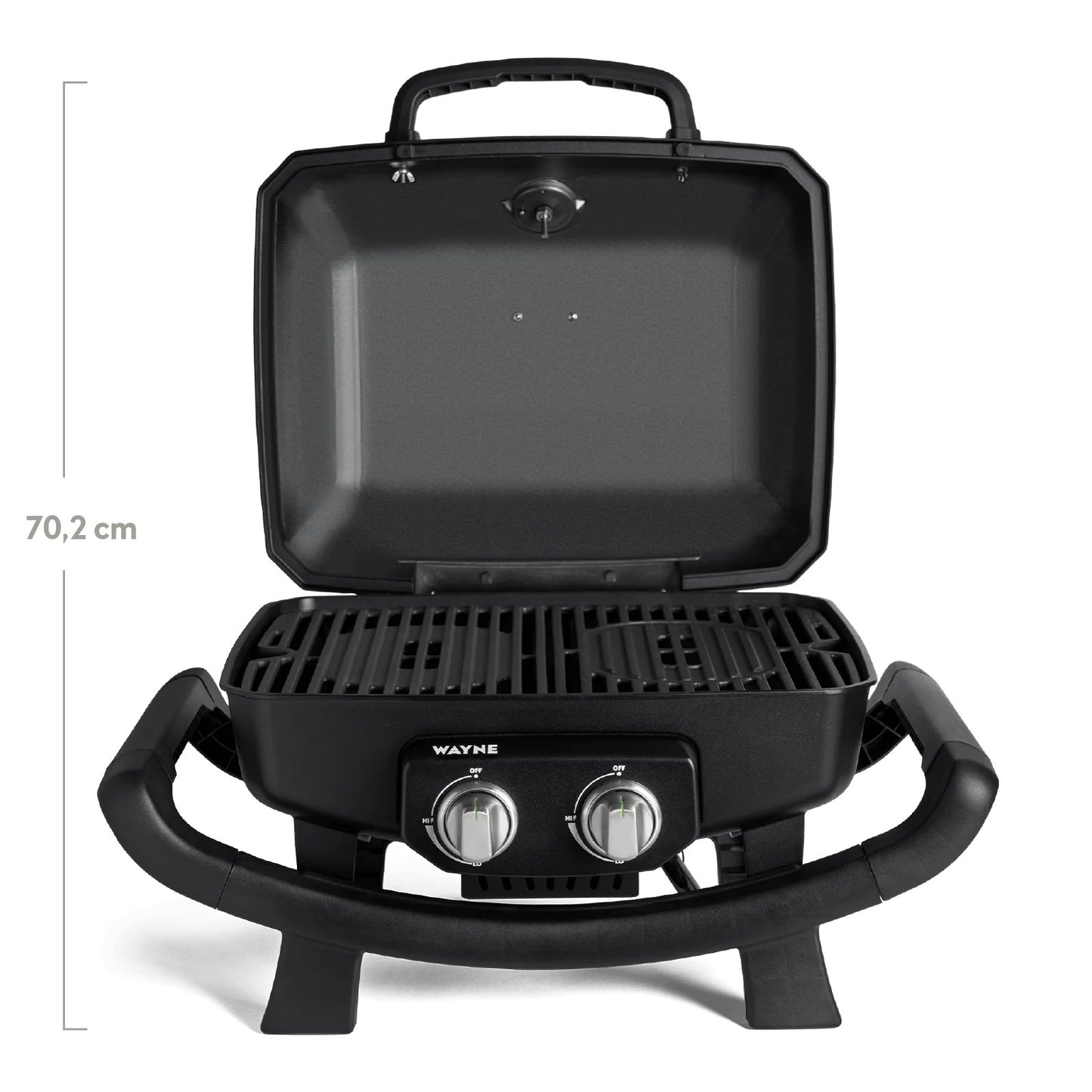 Burnhard Wayne Balkongrill 2-Brenner, Black - 5