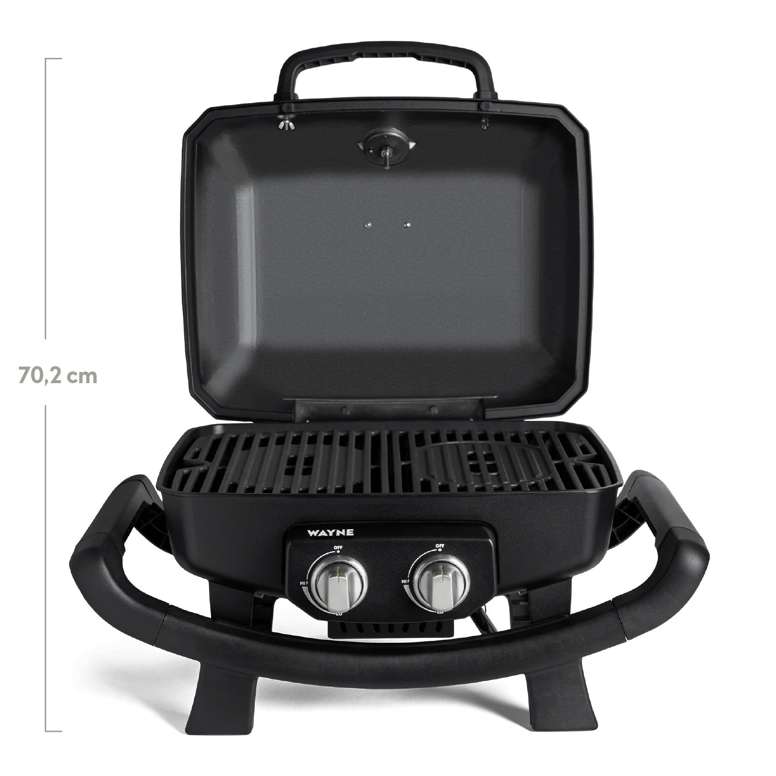Burnhard Wayne Balkongrill 2-Brenner, Black - 5