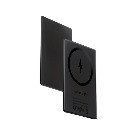 Evelatus 3000mAh Powerbank Super Slim (6.5mm) With Wireless Charging - Black - 2