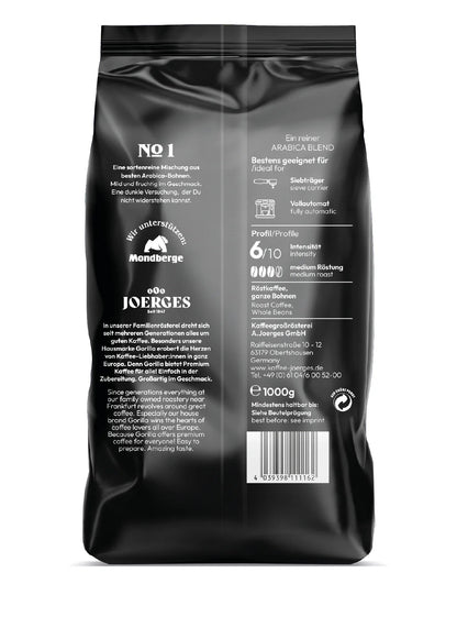 Gorilla Espresso Crema No.1 Arabica 1 kg Caffe in Grani - 2