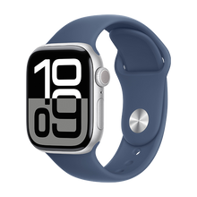 Watch Apple Watch Series 10 GPS 42mm Silver Aluminium Case with Sport Band S/M - Denim