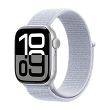 Watch Apple Watch Series 10 GPS 42mm Silver Aluminium Case with Sport Loop - Blue Cloud