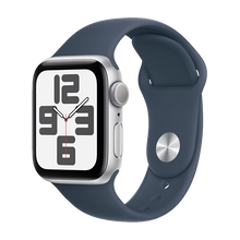 Watch Apple Watch SE2 (2024) GPS 40mm Silver Aluminium Case with Sport Band S/M - Storm Blue
