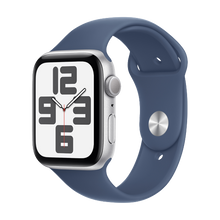 Watch Apple Watch SE2 (2024) GPS 44mm Silver Aluminium Case with Sport Band M/L - Denim