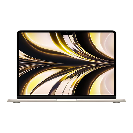Apple MacBook Air 13 M2 2022 QWERTY 16GB RAM 256GB 8-Core CPU 8-Core GPU - Starlight