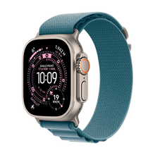 Watch Apple Watch Ultra 3 (2025) 5G 49mm Natural Titanium Case with Alpine Loop S - Light Blue