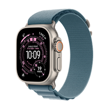 Watch Apple Watch Ultra 3 (2025) 5G 49mm Natural Titanium Case with Alpine Loop L - Light Blue