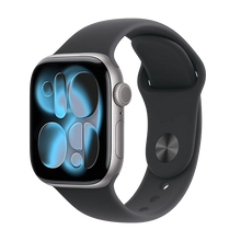 Watch Apple Watch Series 11 (2025) GPS 42mm Space Grey Aluminium Case with Sport Band M/L - Black