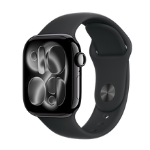 Watch Apple Watch Series 11 (2025) GPS 42mm Jet Black Aluminium Case with Sport Band S/M - Black