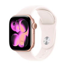 Watch Apple Watch Series 11 (2025) GPS 42mm Rose Gold Aluminium Case with Sport Band M/L - Light Blush