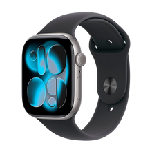 Watch Apple Watch Series 11 (2025) GPS 46mm Space Grey Aluminium Case with Sport Band M/L - Black