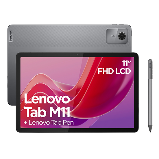 Tablet Lenovo Tab M11 G88 4GB RAM 128GB LTE with Pen and Folio Case - Grey