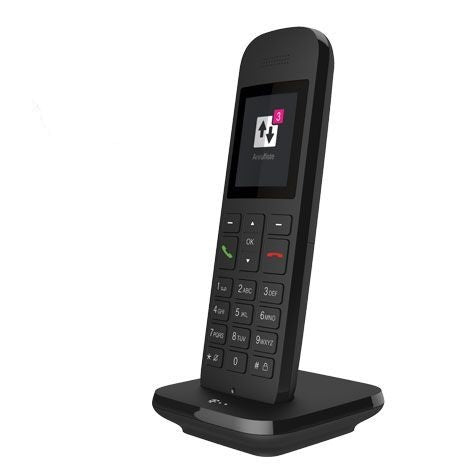 Telekom Speedphone 12 schwarz Mobilteil Ladeschale telefono IP Nero TFT