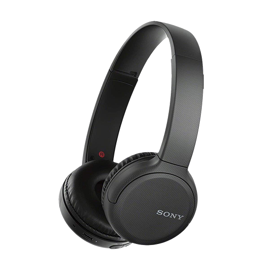 Sony WHCH510 Over-Ear Wireless Headset - Black 