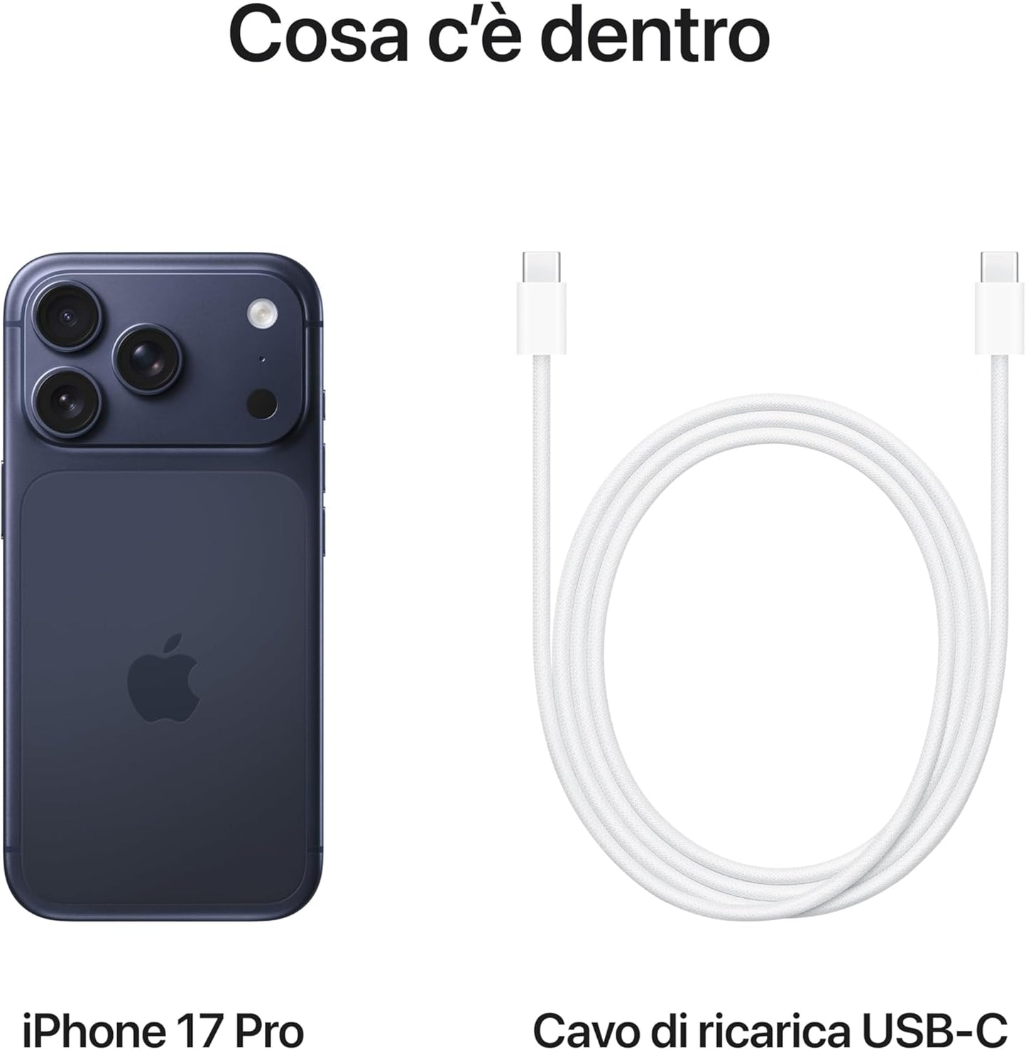 Apple iPhone 17 Pro 256 GB: display 6,3", ProMotion fino a 120Hz, chip A19 Pro - Blu profondo