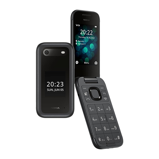 Nokia 2660 Flip Dual Sim 4GB - Black