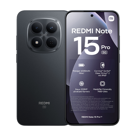 Xiaomi Redmi Note 15 Pro 5G 17,4 cm (6.83") 8 GB 256 GB 6580 mAh Nero
