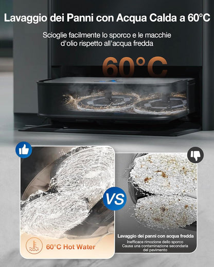 Ecovacs Deebot X2 Combo 0,42 L Nero