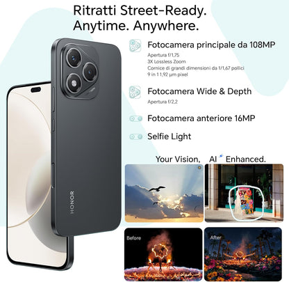 Honor 400 Lite 5G Dual Sim 8GB RAM 256GB - Black