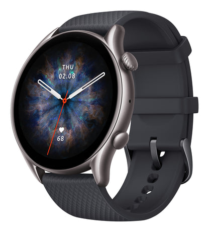 Amazfit GTR3PROGB smartwatch e orologio sportivo 3,68 cm (1.45") AMOLED Digitale Nero GPS (satellitare)