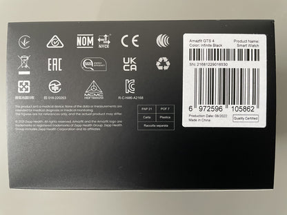 Amazfit GTS 4 4,45 cm (1.75") AMOLED 43 mm Digitale 390 x 450 Pixel Touch screen Rosa GPS (satellitare)