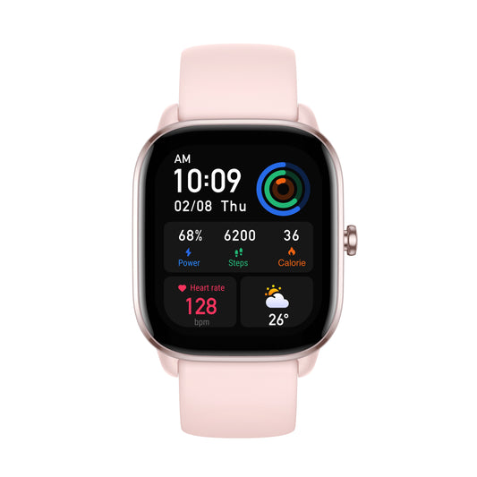 Amazfit GTS 4 mini 4,19 cm (1.65") AMOLED 41.8 mm Digitale 336 x 384 Pixel Touch screen Rosa GPS (satellitare)
