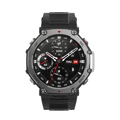 Amazfit T-Rex 3 3,81 cm (1.5") AMOLED 48.5 mm Digitale 480 x 480 Pixel Touch screen Nero Wi-Fi GPS (satellitare)