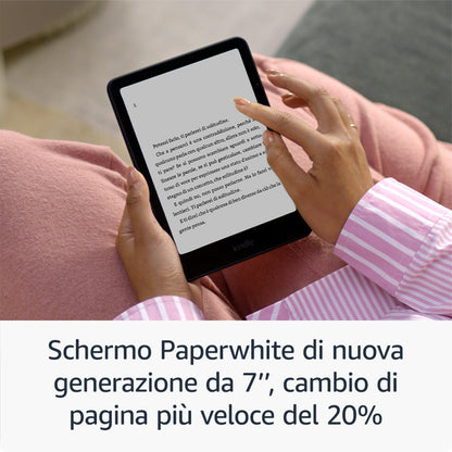 Amazon Kindle Paperwhite (16 GB) schermo antiriflesso da 7’’, la batteria dura settimane Con pubblicità