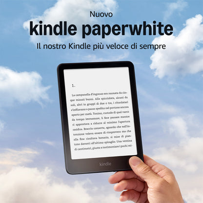 Amazon Kindle Paperwhite (16 GB) schermo antiriflesso da 7’’, la batteria dura settimane Con pubblicità