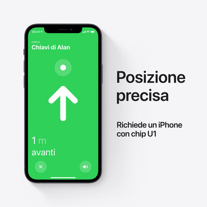 Apple AirTag Articolo Cercatore Argento, Bianco