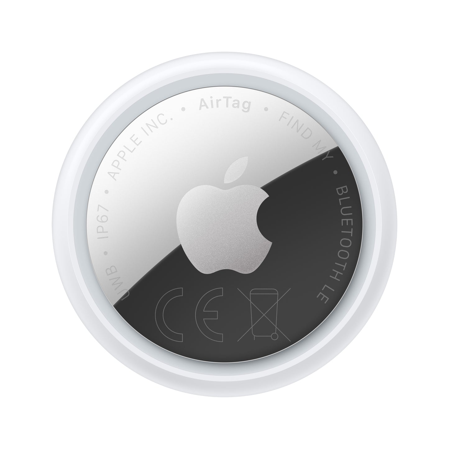 Apple AirTag Personale Cercatore Argento, Bianco