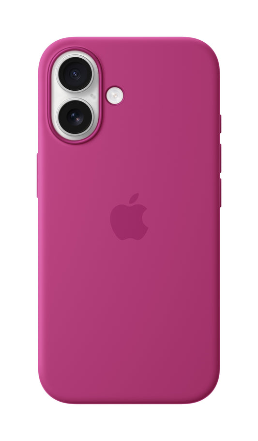 Apple Custodia MagSafe in silicone per iPhone 16 - Fucsia