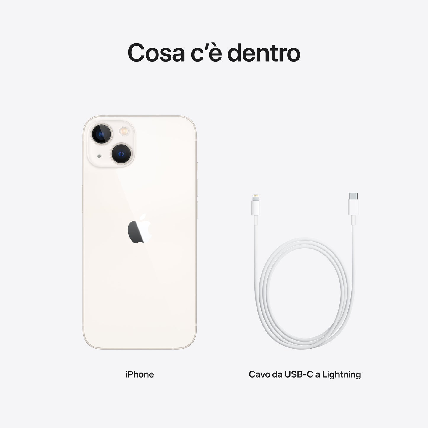 Apple iPhone 13 15,5 cm (6.1") Doppia SIM iOS 17 5G 128 GB Bianco
