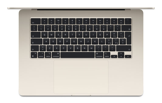 Apple MacBook Air Apple M M3 Computer portatile 38,9 cm (15.3") 16 GB 512 GB SSD Wi-Fi 6E (802.11ax) macOS Sonoma Beige