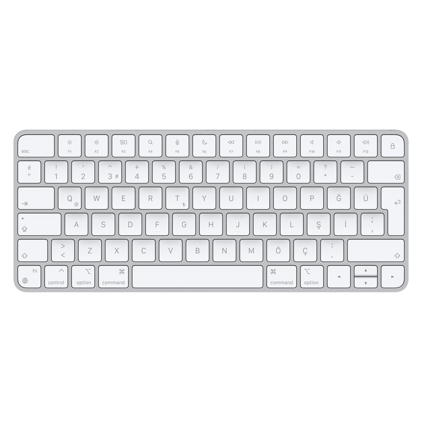 Apple Magic tastiera Universale USB + Bluetooth Spagnolo Alluminio, Bianco